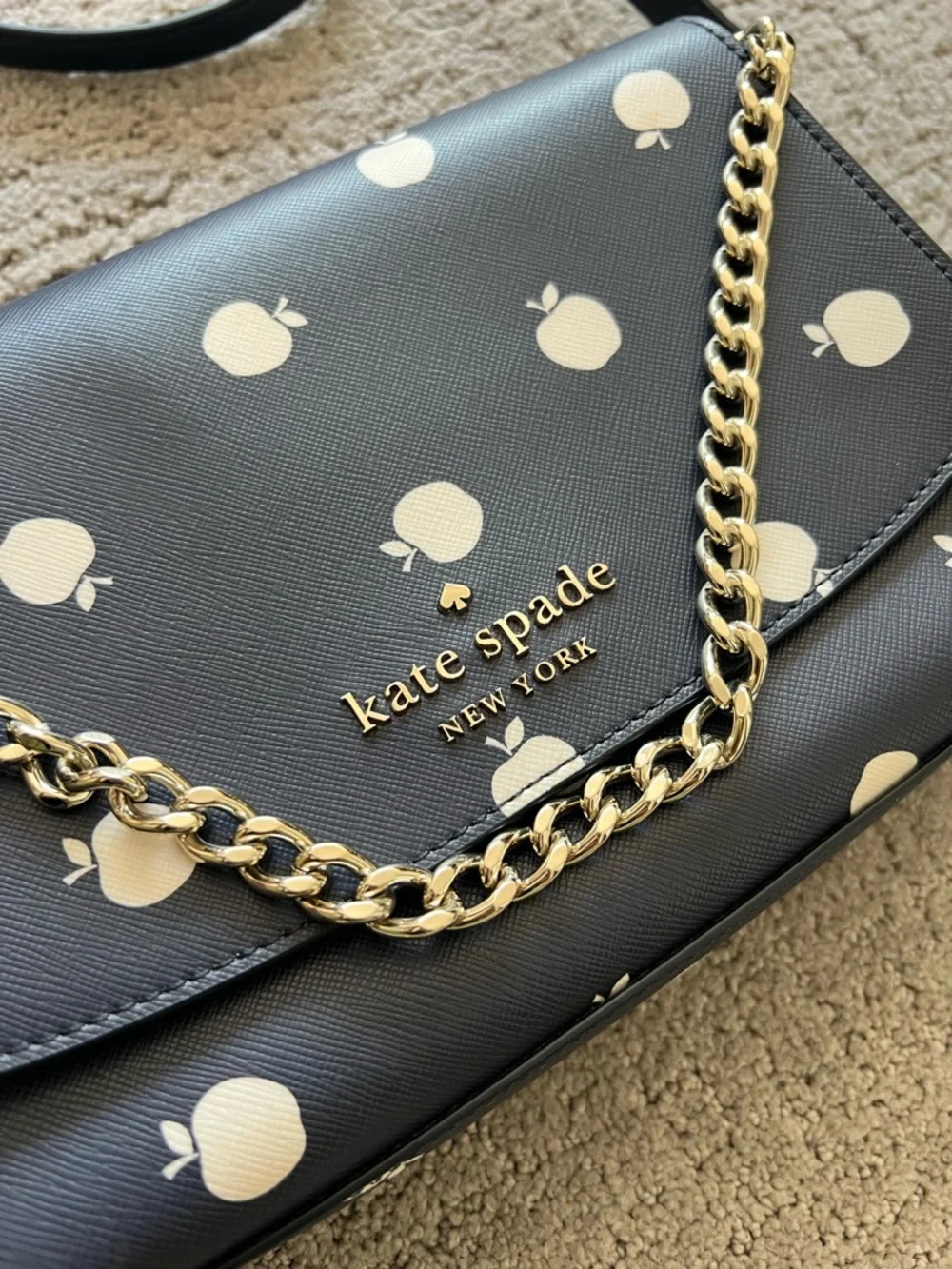 Kate Spade Carson Orchard Toss Convertible Crossbody, Apple Print - Picture 10 of 16